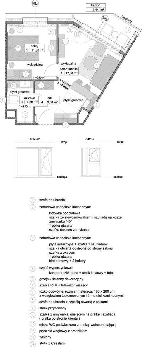 Plan 2 pok. 36m²