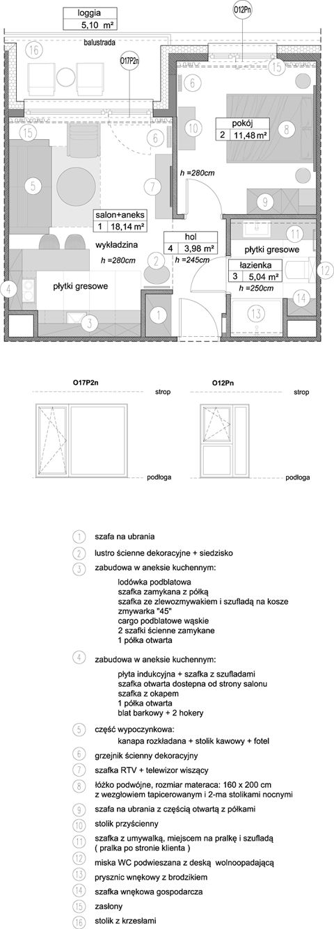 Plan 2 pok. 39m²