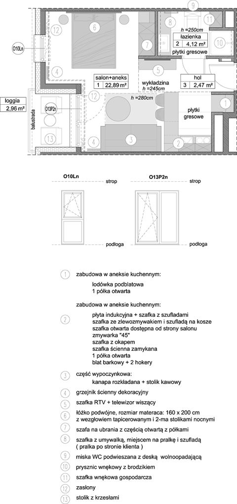 Plan 1 pok. 29m²