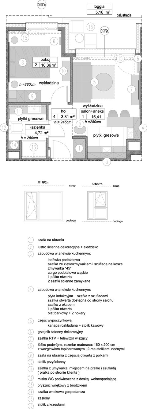 Plan 2 pok. 34m²