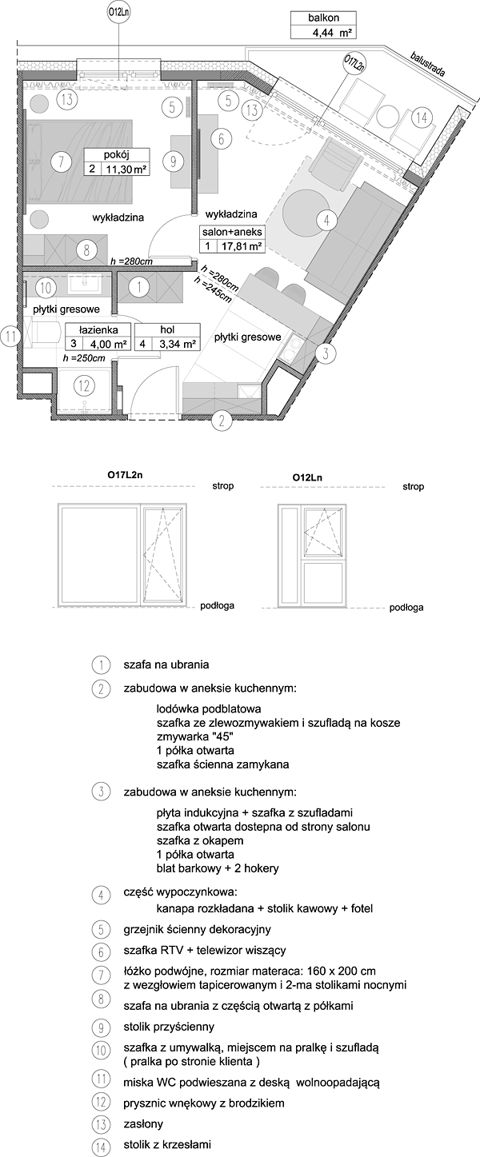 Plan 2 pok. 36m²
