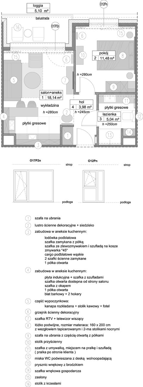 Plan 2 pok. 39m²
