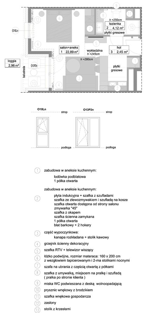 Plan 1 pok. 29m²
