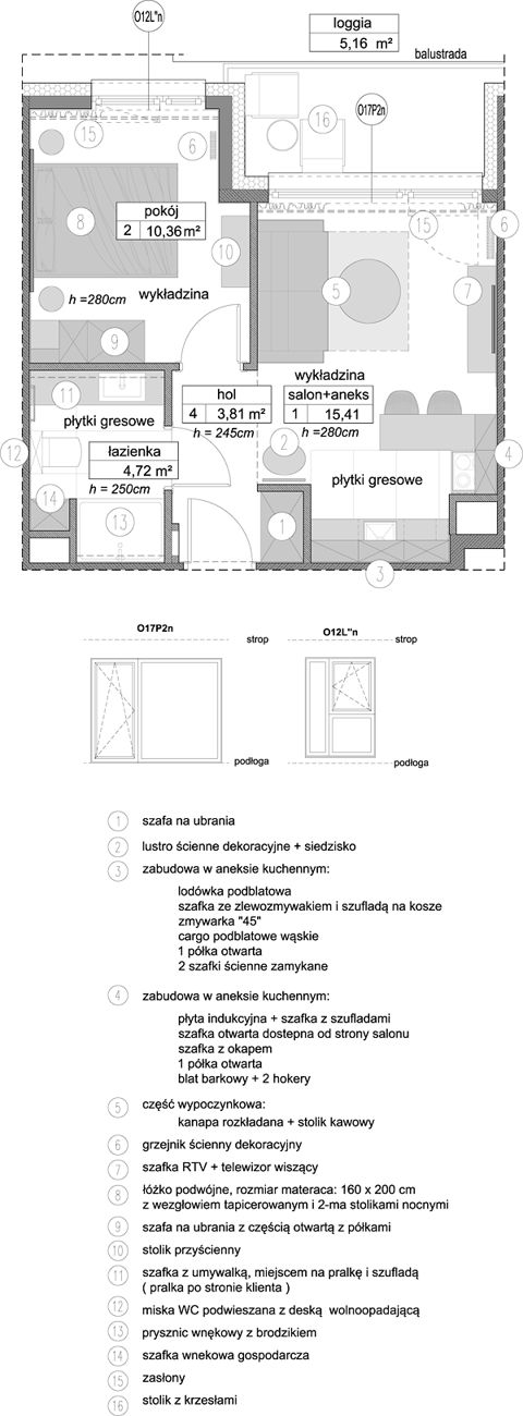 Plan 2 pok. 34m²