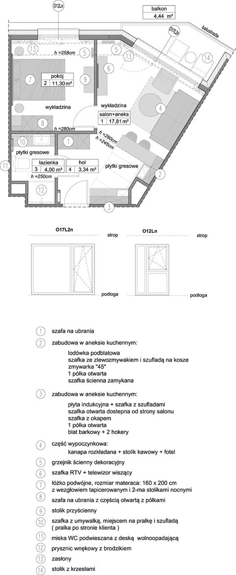 Plan 2 pok. 36m²