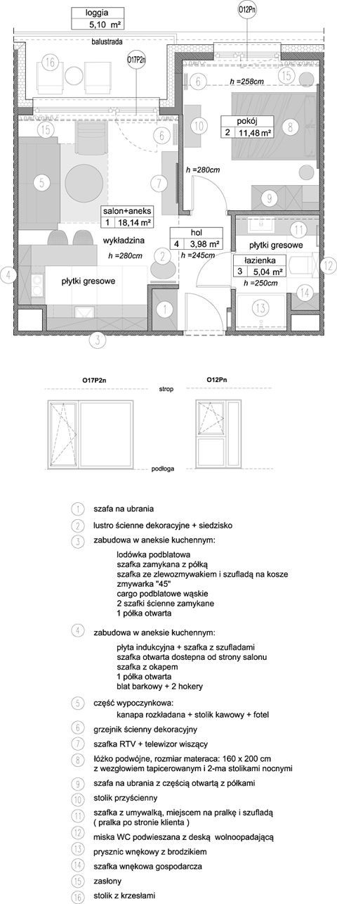 Plan 2 pok. 39m²