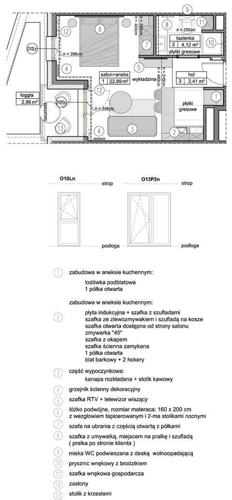 Plan 1 pok. 29m²