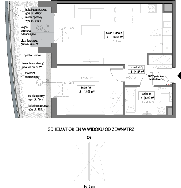 Plan 2 pok. 50m²