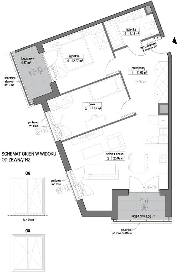 Plan 3 pok. 67m²