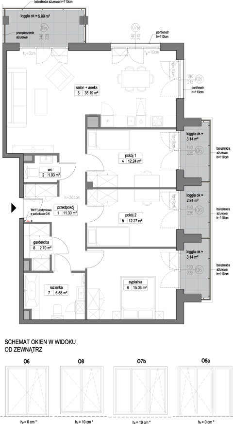 Plan 4 pok. 97m²