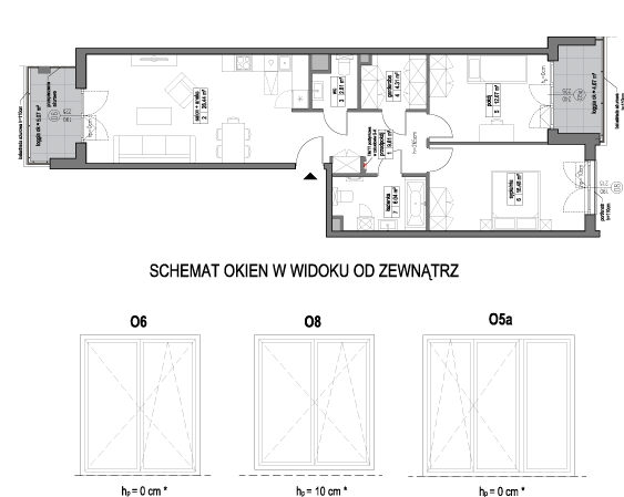 Plan 3 pok. 80m²