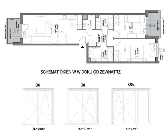Plan 3 pok. 80m²