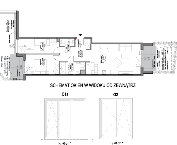 Plan 3 pok. 75m²