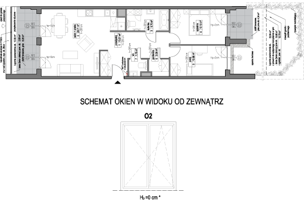 Plan 3 pok. 74m²