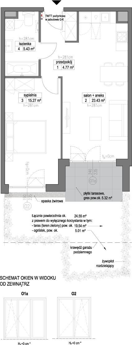 Plan 2 pok. 49m²