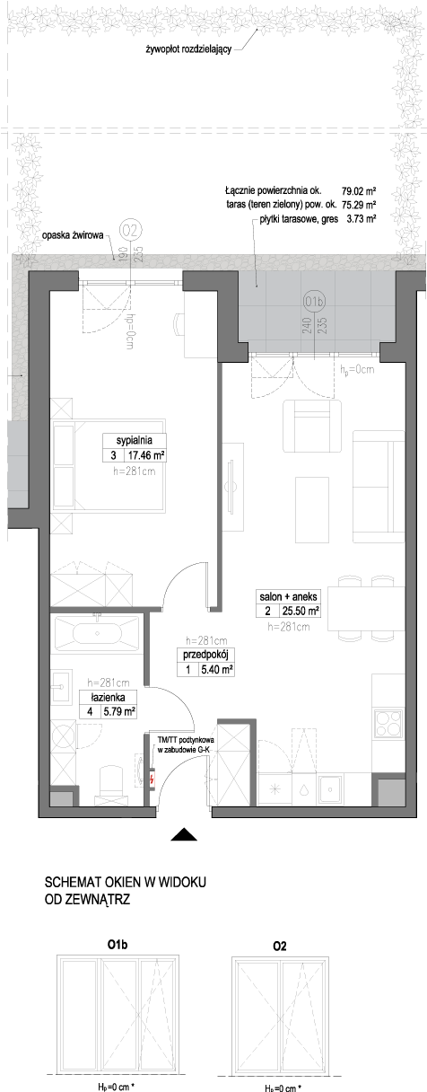 Plan 2 pok. 54m²