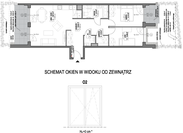 Plan 3 pok. 77m²