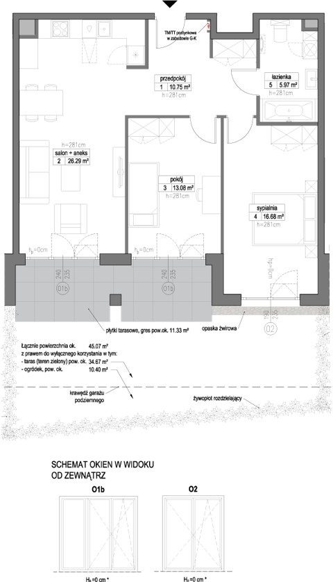 Plan 3 pok. 73m²