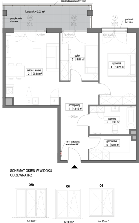 Plan 3 pok. 71m²