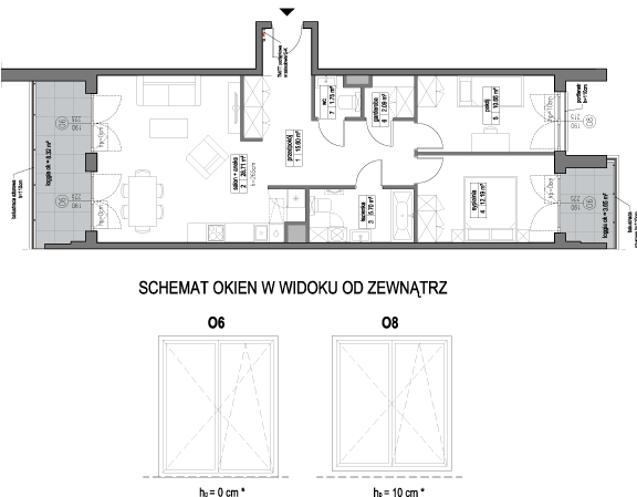 Plan 3 pok. 77m²