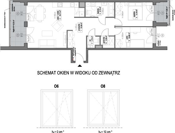 Plan 3 pok. 77m²