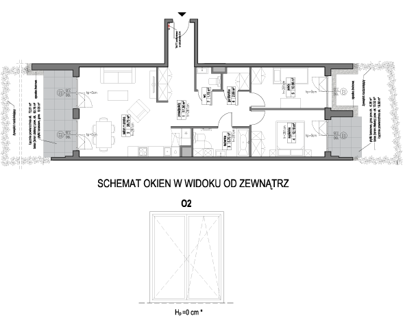 Plan 3 pok. 78m²