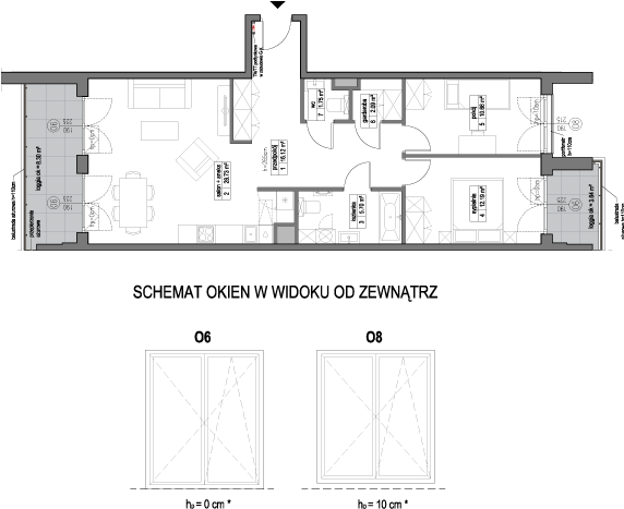 Plan 3 pok. 77m²