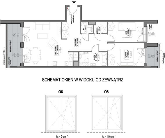 Plan 3 pok. 77m²