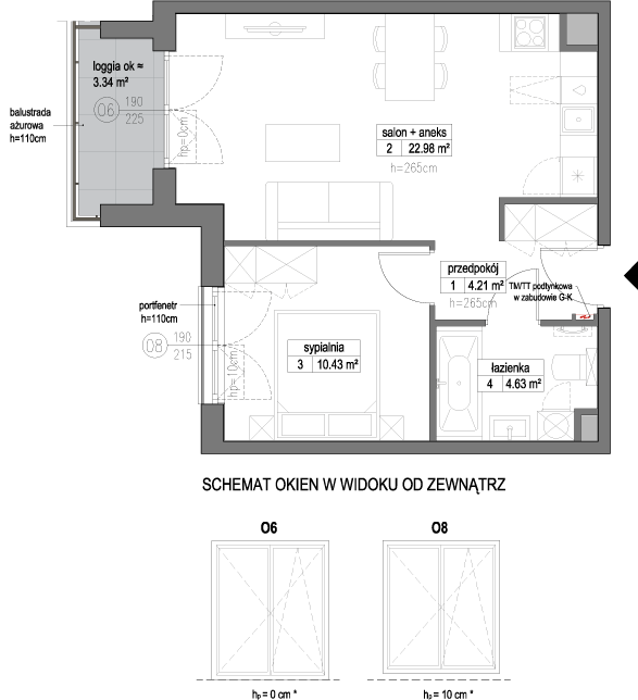 Plan 2 pok. 42m²