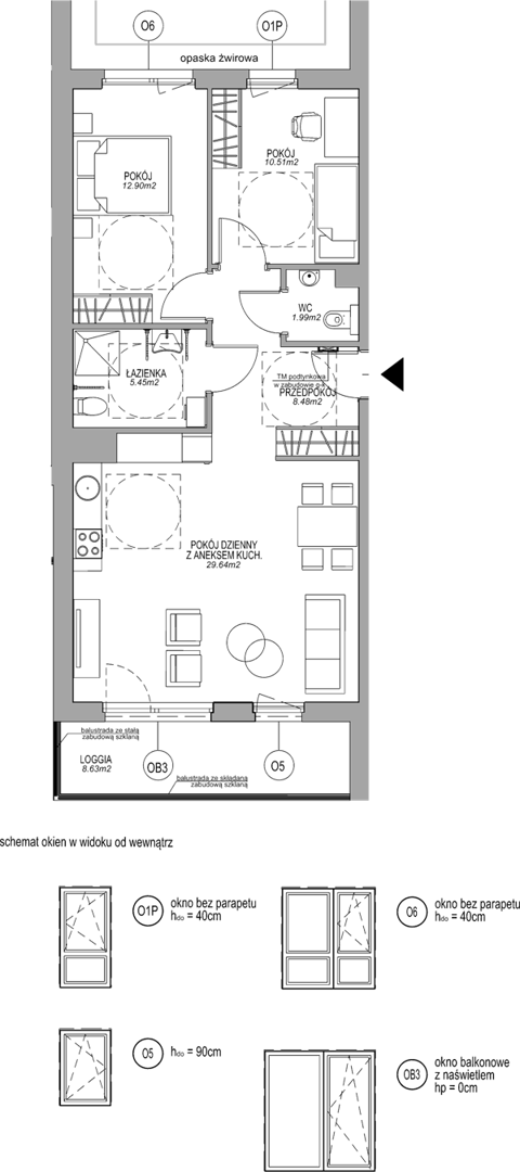 Plan 3 pok. 69m²
