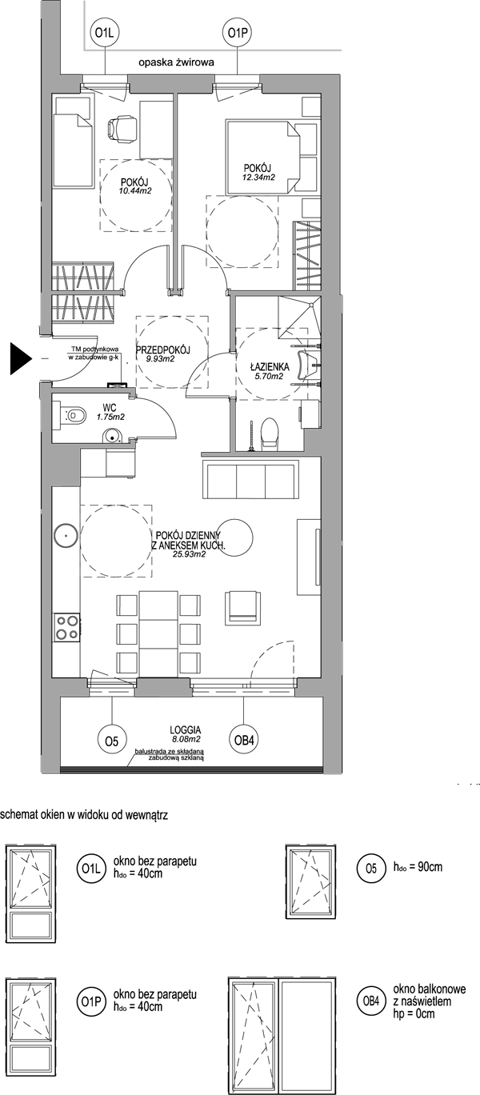 Plan 3 pok. 66m²