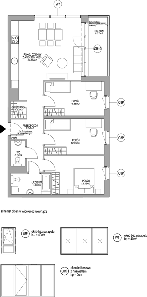 Plan 4 pok. 82m²