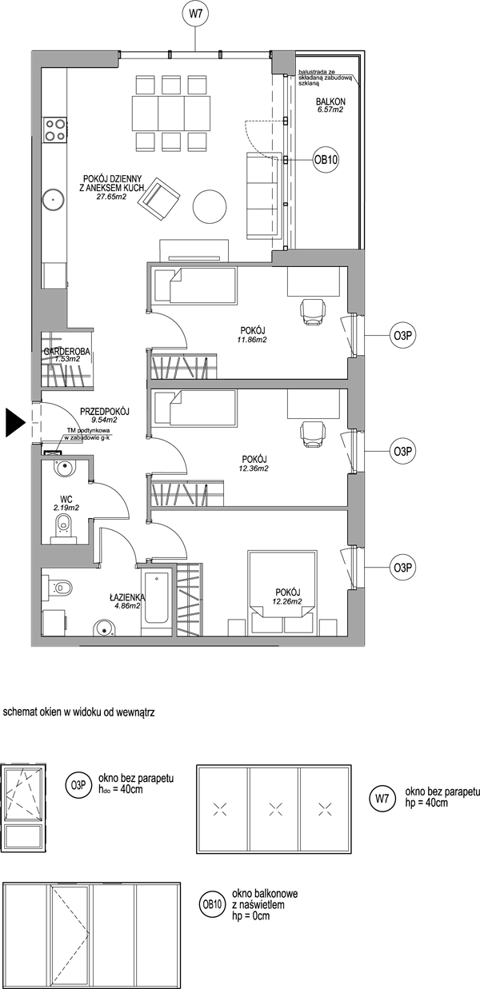 Plan 4 pok. 82m²
