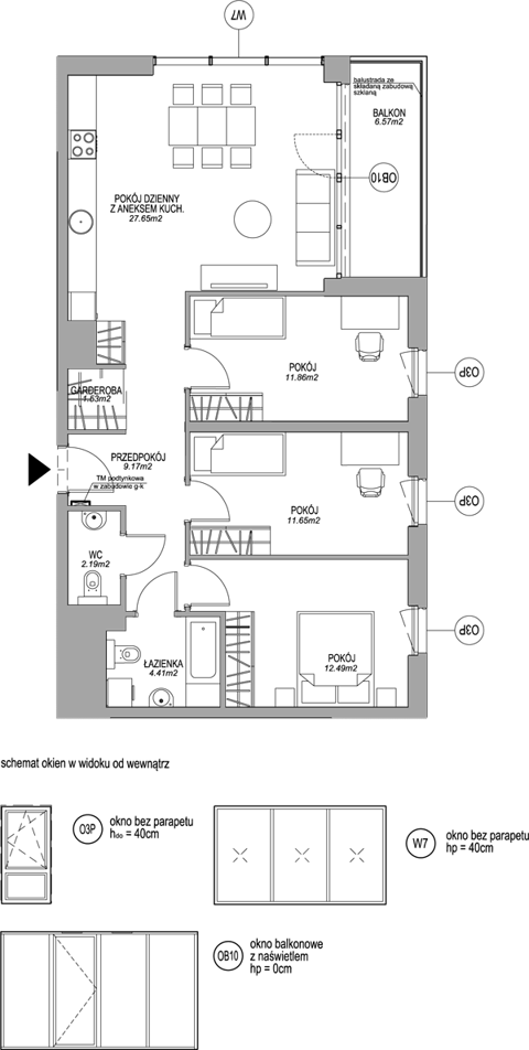 Plan 4 pok. 81m²