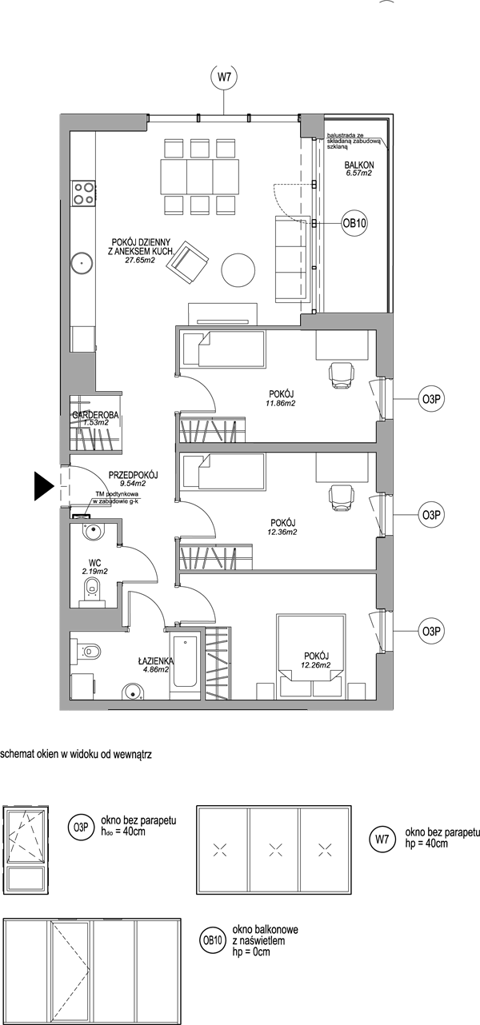 Plan 4 pok. 82m²