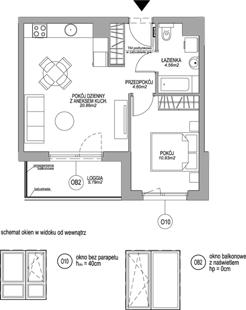 Plan 2 pok. 41m²