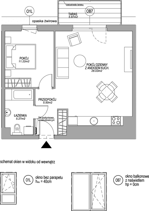 Plan 2 pok. 50m²