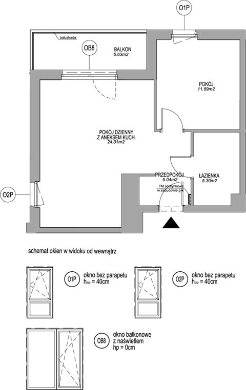 Plan 2 pok. 46m²