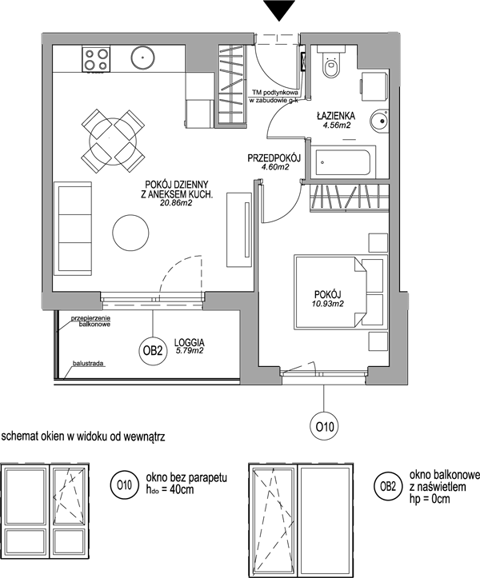 Plan 2 pok. 41m²