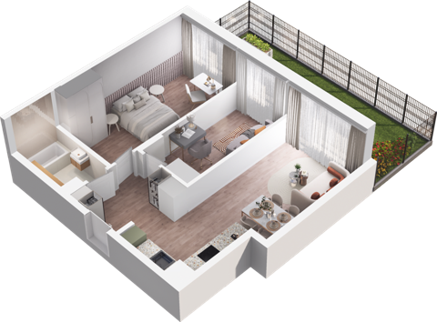 Plan 3 pok. 54m²