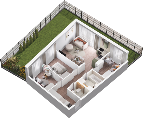 Plan 4 pok. 66m²