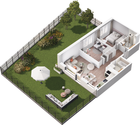 Plan 3 pok. 58m²