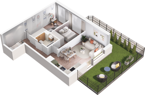 Plan 3 pok. 53m²