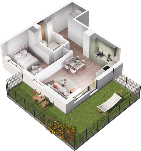 Plan 2 pok. 48m²