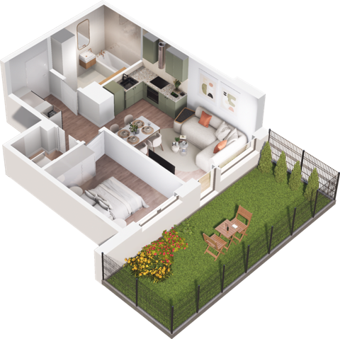 Plan 2 pok. 41m²