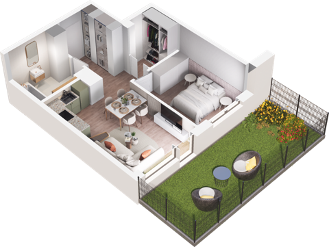 Plan 2 pok. 41m²