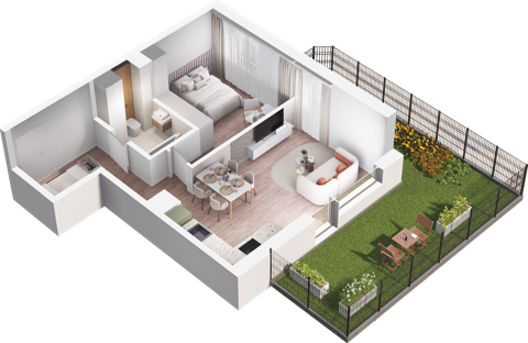 Plan 2 pok. 48m²