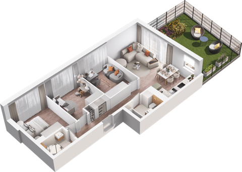 Plan 4 pok. 69m²