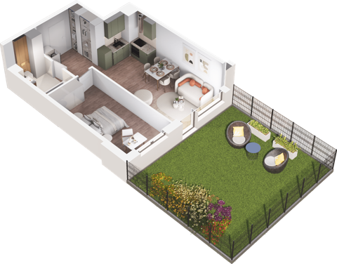 Plan 2 pok. 48m²