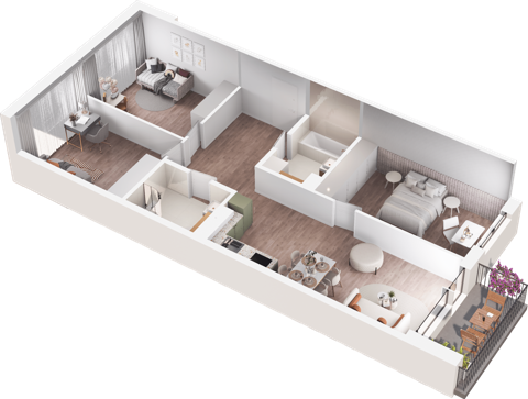 Plan 4 pok. 83m²